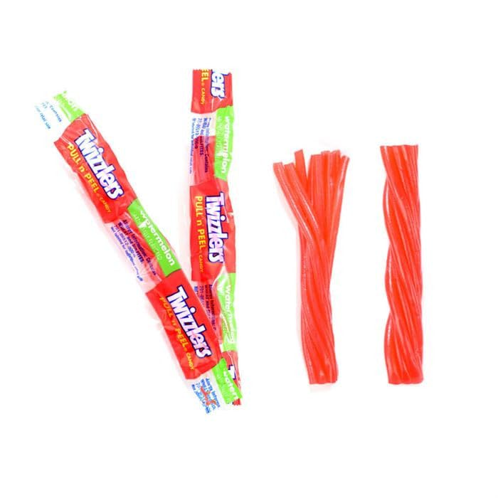 Twizlers Pull N Peel Watermelon Flavor Candy - (1lb 33+ Pieces)