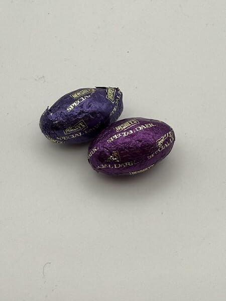 Hershey's Easter Dark Eggs Milk Chocolate Candy - 1lb Individually wrapped Foils Easter Eggs Candy - Bulk easter chocolate candy for Snacking, Pinata, Celebrations, Parties Gifting & More!