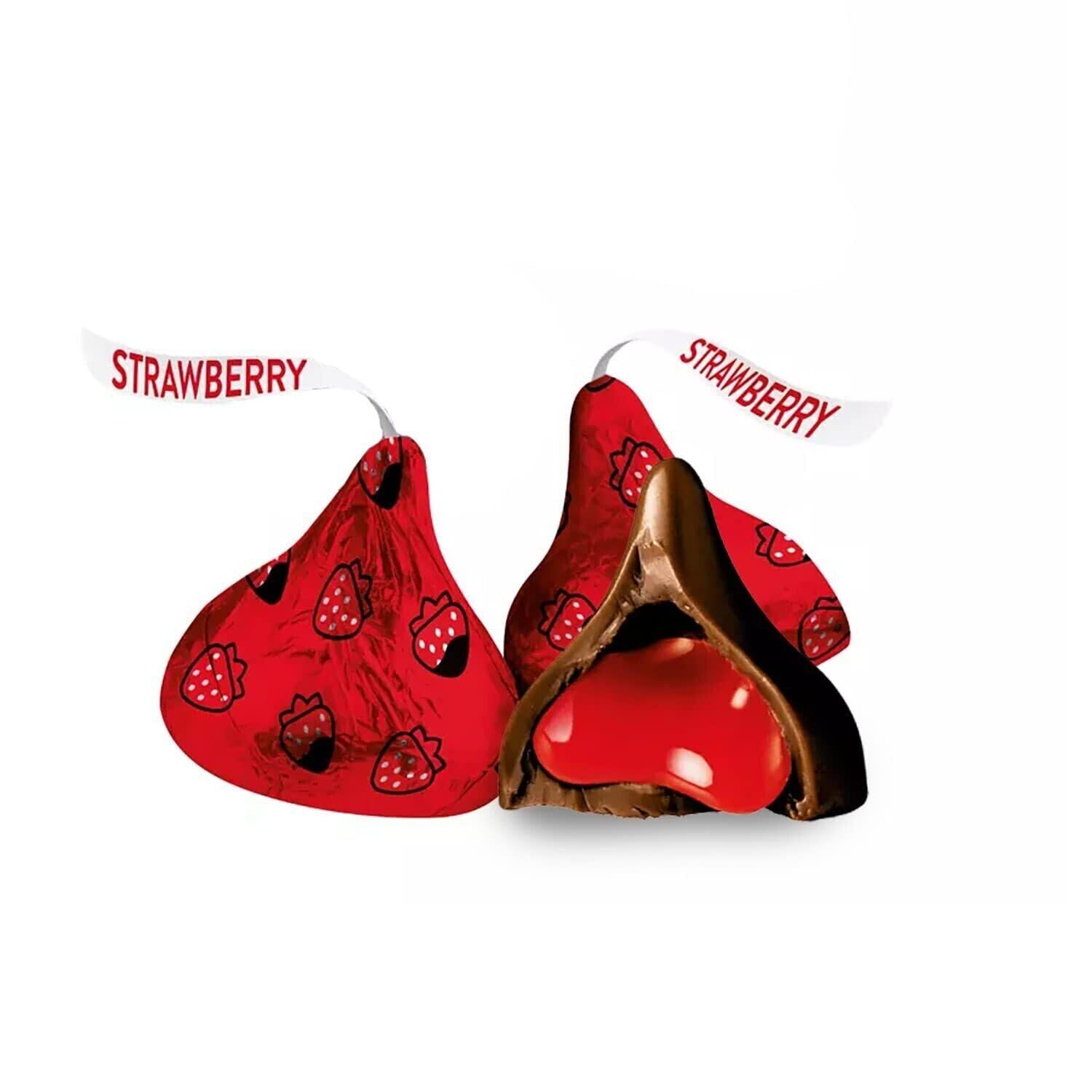 Hershey'es Kisses Strawberry Dipped Chocolate Candy- 2lb (200 pcs)