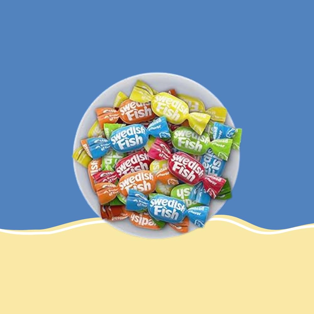 Swidish Fish Chews Soft & Chewy Candy - 1lb