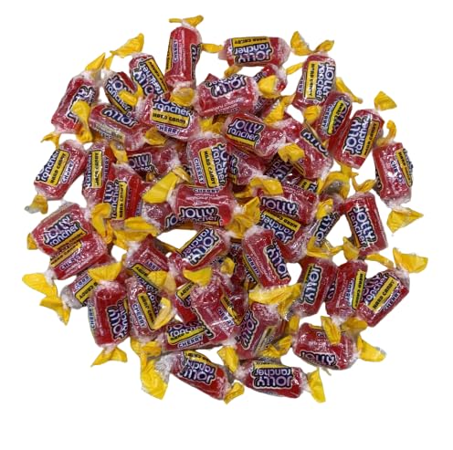 Jolly Rancher Premium Flavored Hard Candy - Individually Wrapped - Bulk Candy Bag - Long-Lasting Fruit Flavor Delight - Resealable Bag (1 Pound, Cherry)