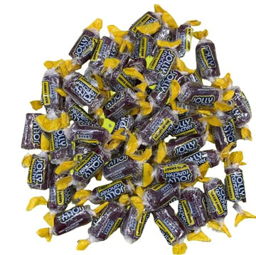 Jolly Rancher Premium Flavored Hard Candy - Individually Wrapped - Bulk Candy Bag - Long-Lasting Fruit Flavor Delight - Resealable Bag (4 Pound, Grape)
