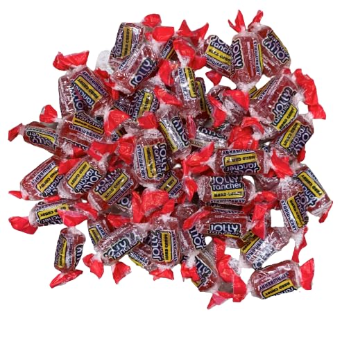 Jolly Rancher Premium Flavored Hard Candy - Individually Wrapped - Bulk Candy Bag - Long-Lasting Fruit Flavor Delight - Resealable Bag (2 Pound, Strawberry)