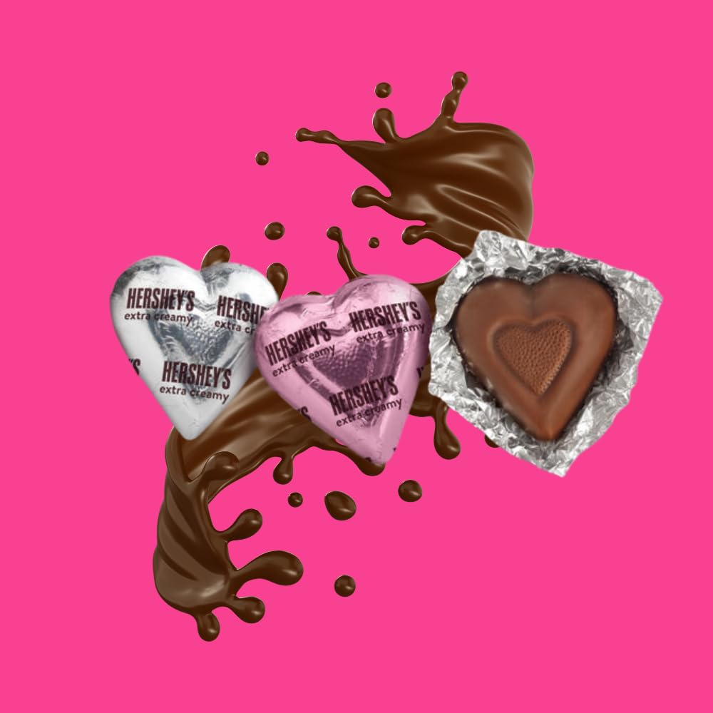 Hershay's Heart Milk Chocolate candy - 2lb Bulk chocolate Valentine's Day Candy