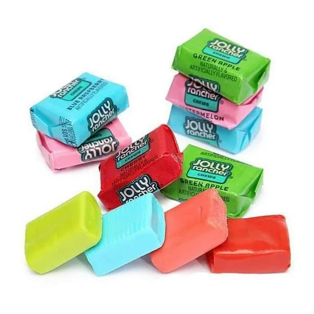 Jolly Rancher Mixed Gummies - 2 Flavors in 1 Misfits Gummies (20 Pieces) - Snack Size Bag Individually Wrapped Sour Gummy Bears Bulk - 0.5 Pound