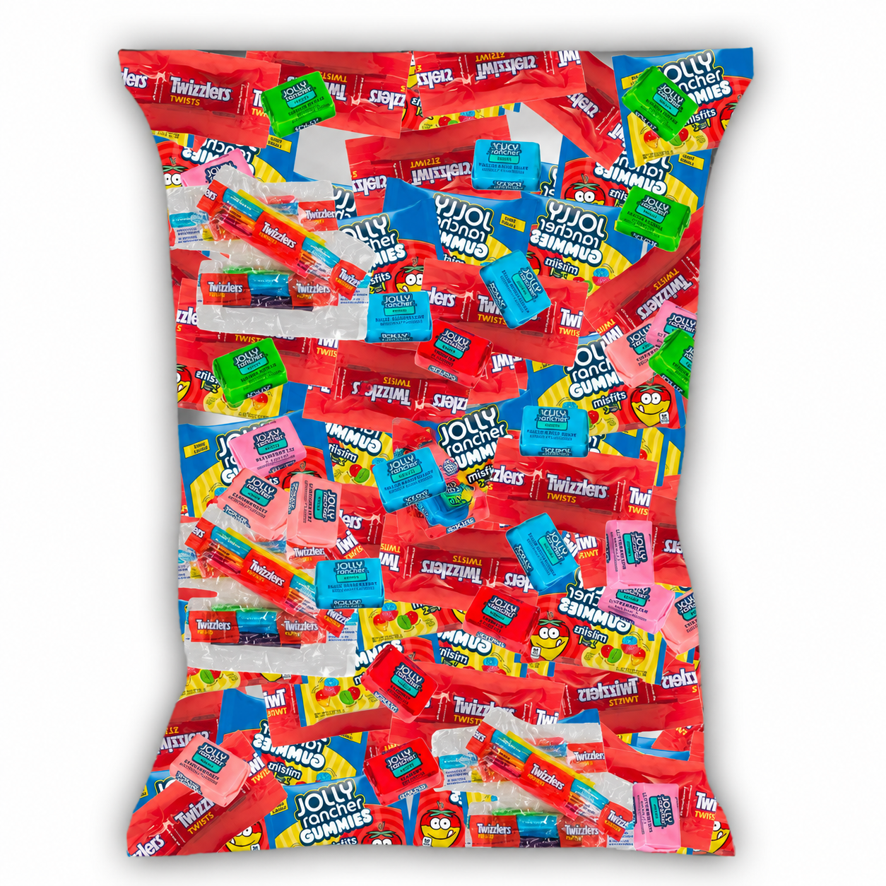 Jolly Rancher Mixed Gummies - 2 Flavors in 1 Misfits Gummies (20 Pieces) - Snack Size Bag Individually Wrapped Sour Gummy Bears Bulk - 0.5 Pound