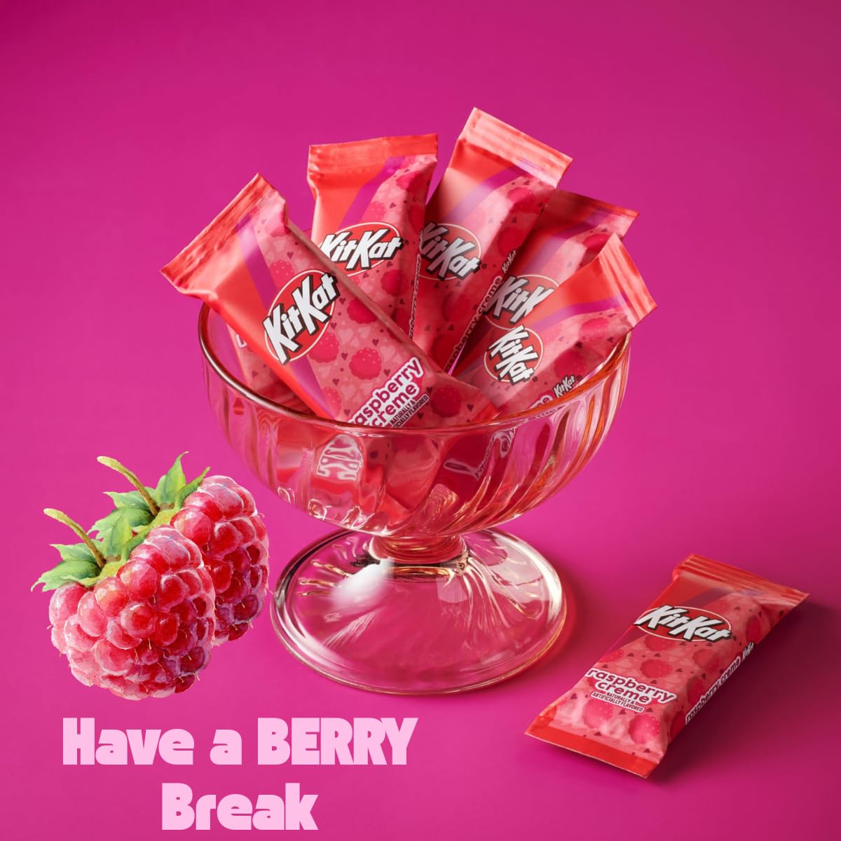 Kitkaat Rasberry Creme Easter Chocolate candy - (2lb 30 Pieces)