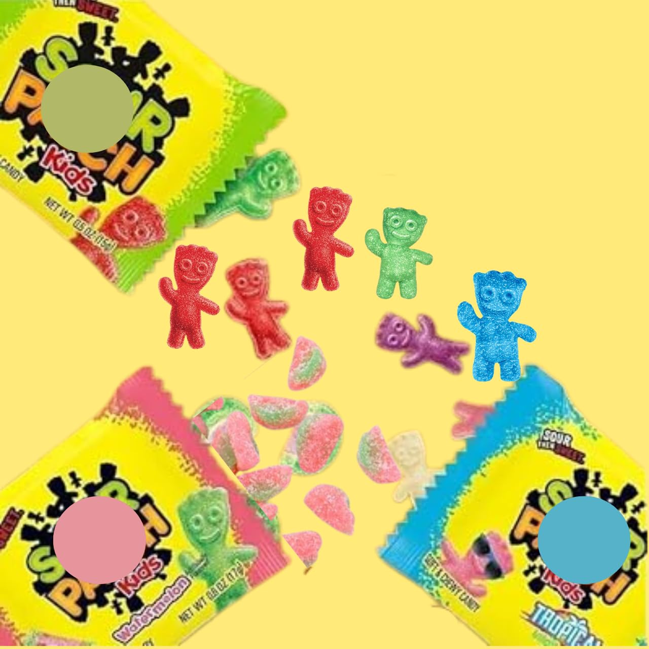 SourPatch Chews Soft & Chewy Candy Assorted Flavors - 1lb