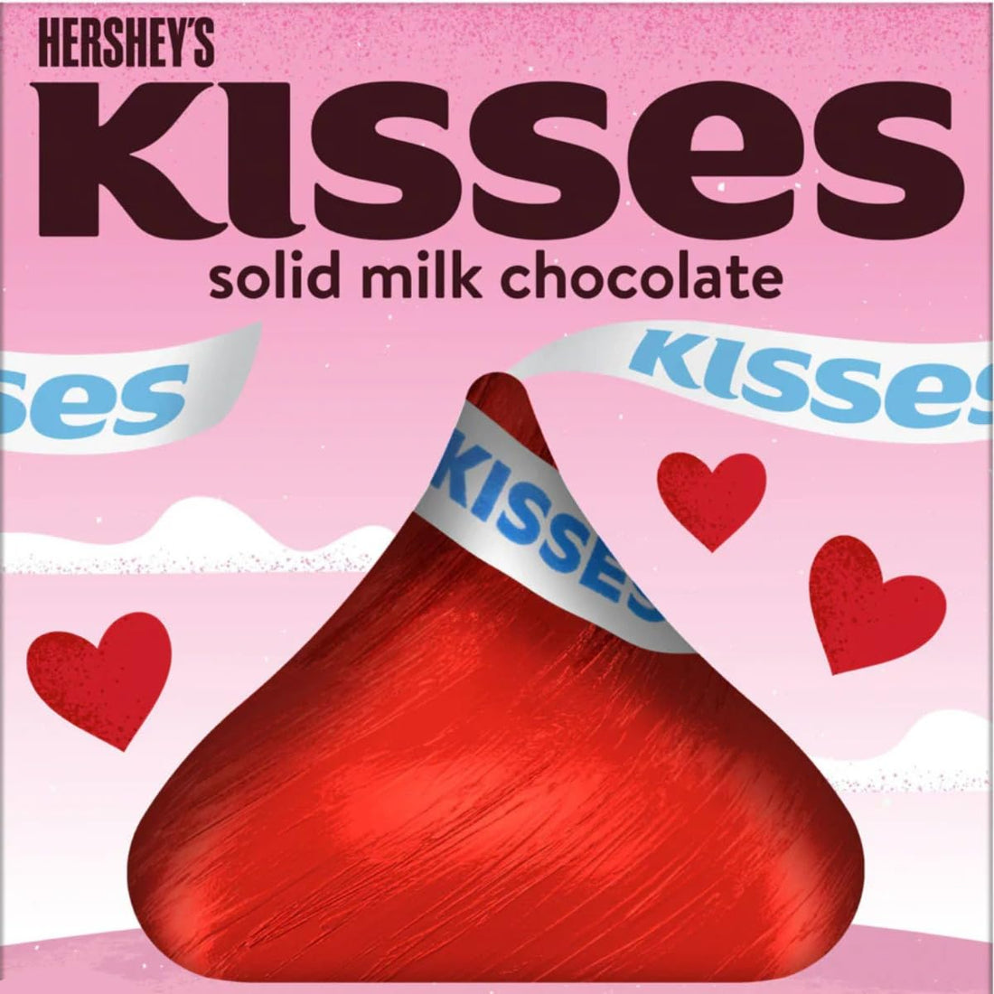 Red Candy Milk Chocolate Kisses - (2 LB 180 pcs)
