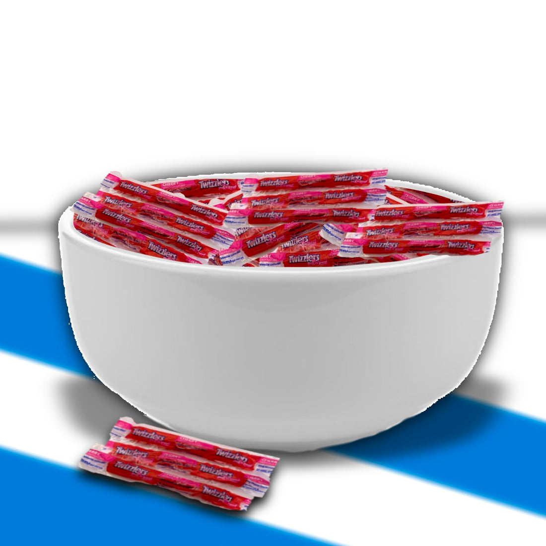 Twizlers Pull N Peel Cherry Flavor Candy - (1lb 33+ Pieces)