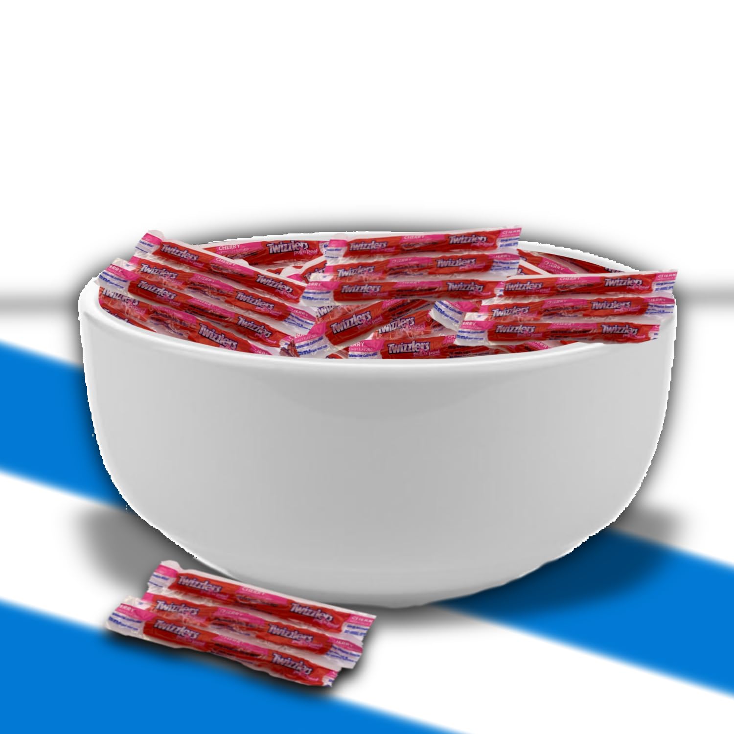Twizlers Pull N Peel Cherry Flavor Candy - (2lb 70+ Pieces)
