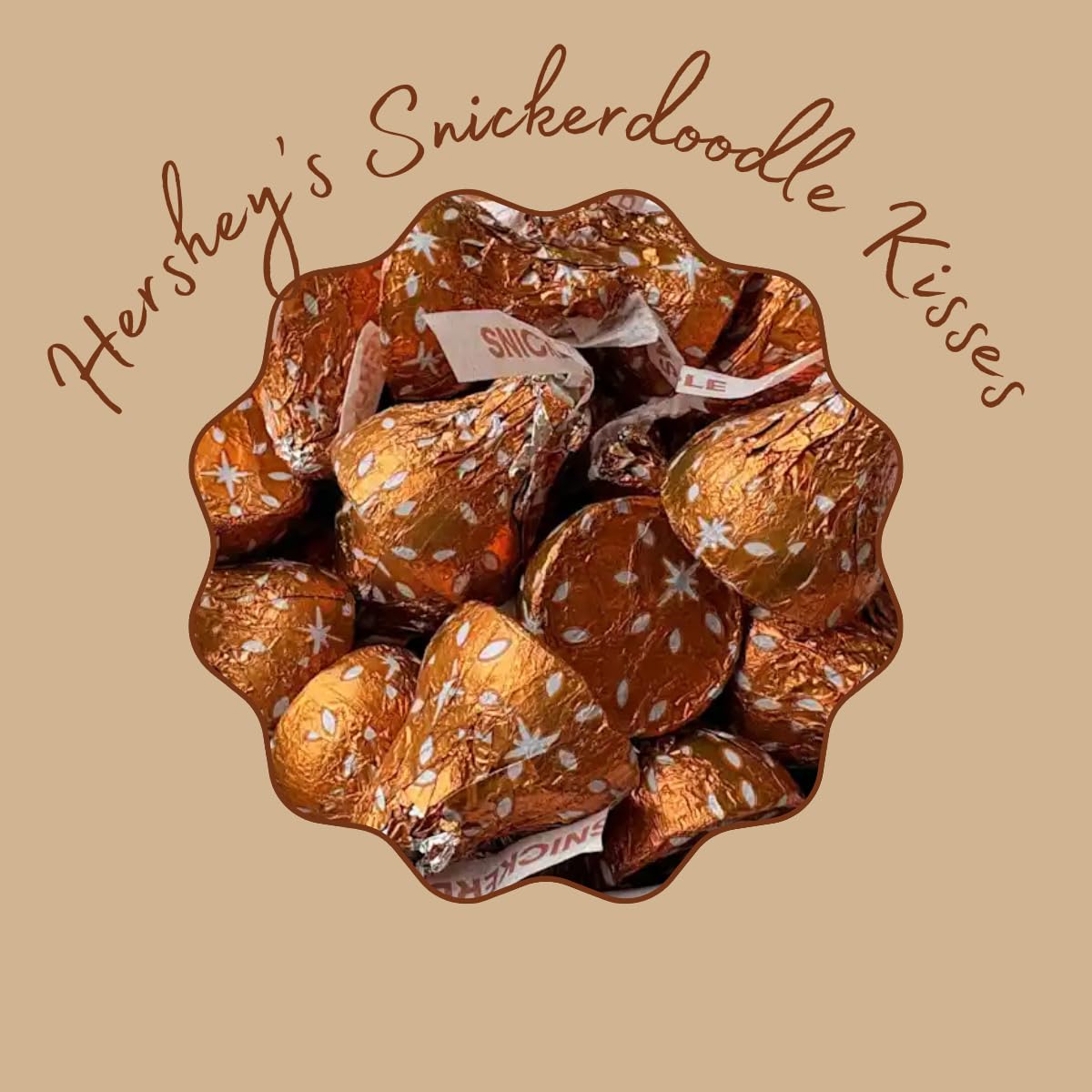 Hershey'ss Snickerdoodle kisses Milk Chocolate candy - (2LB 180 pcs)