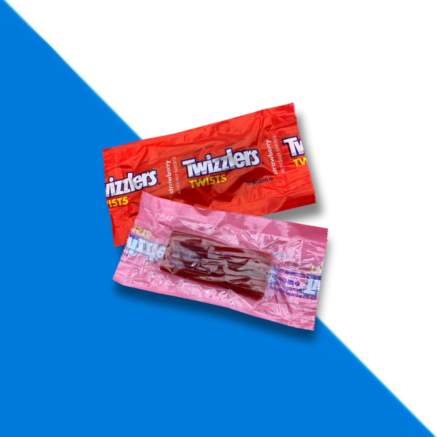 Twizlers Strawberry Flavor Twist Candy - (2lb 70+ Pieces)