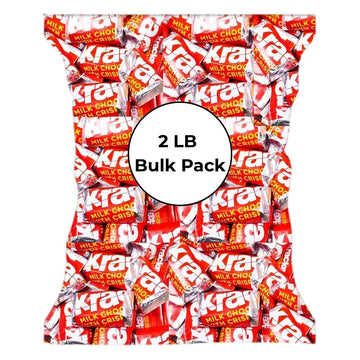 Hershey's Krackel Chocolate Candy 2lb Bag - Bulk Individually wrapped Chocolate Bars candy, Bulk chocolates Candy for Easter, Snacking, Pinata, Celebrations, Gifting & More!