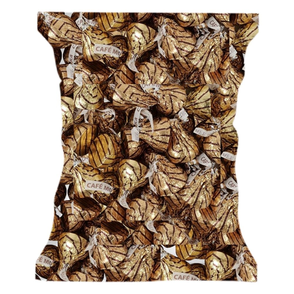 Hershey'ss Cafe Moka Kisses Milk Chocolate candy - (1 LB 90 pcs)