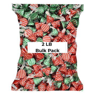 Hershey'ss Cristmas Hugs Kisses Milk Chocolate candy - (2LB 180 pcs)