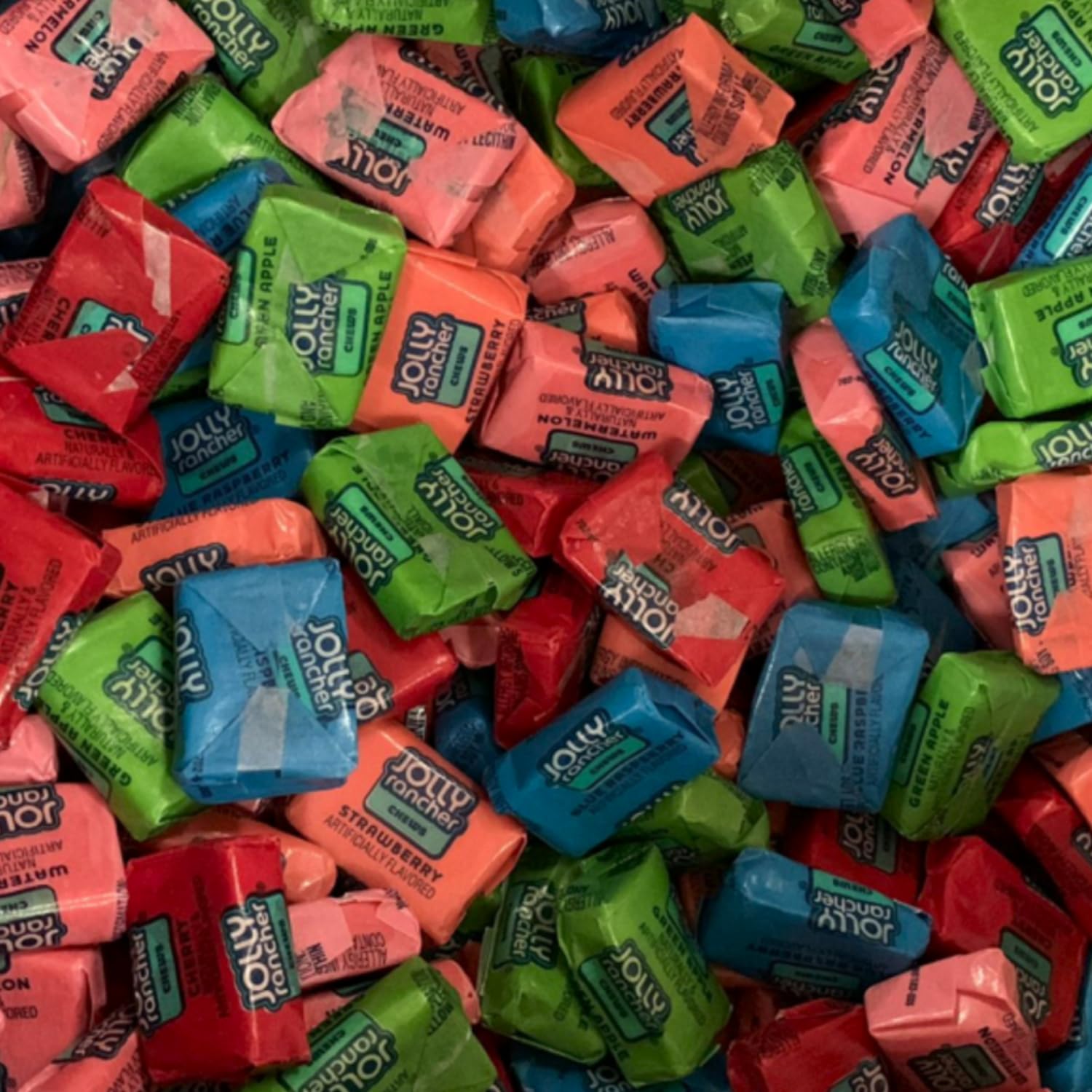 Jolly Rancher Chews Candy - Assorted Flavors - 190 Pieces of Fruity Flavored Chews - Halloween Individually Wrapped Candy Chews for Halloween, Birthdays, Easter, Christmas & Pantry (2 lbs)