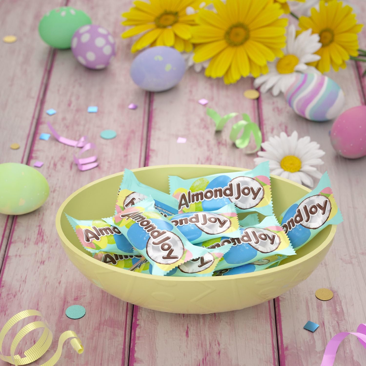 Almonds Joy Coconut and Almond Easter Chocolate candy - (1lb 25 Pieces)