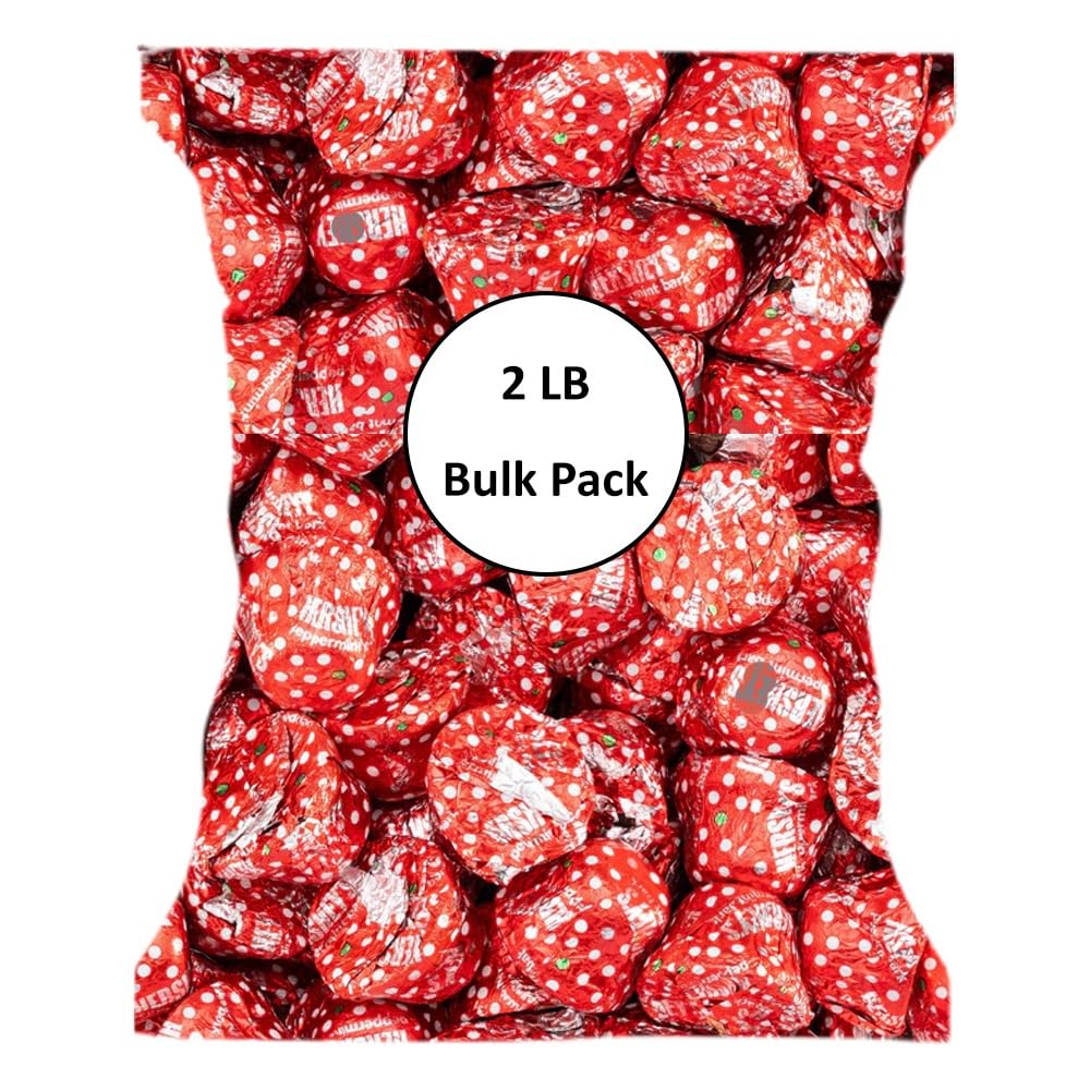 Hershey'ss Kisses Peppermint Milk Chocolate candy - (2LB 180 pcs)