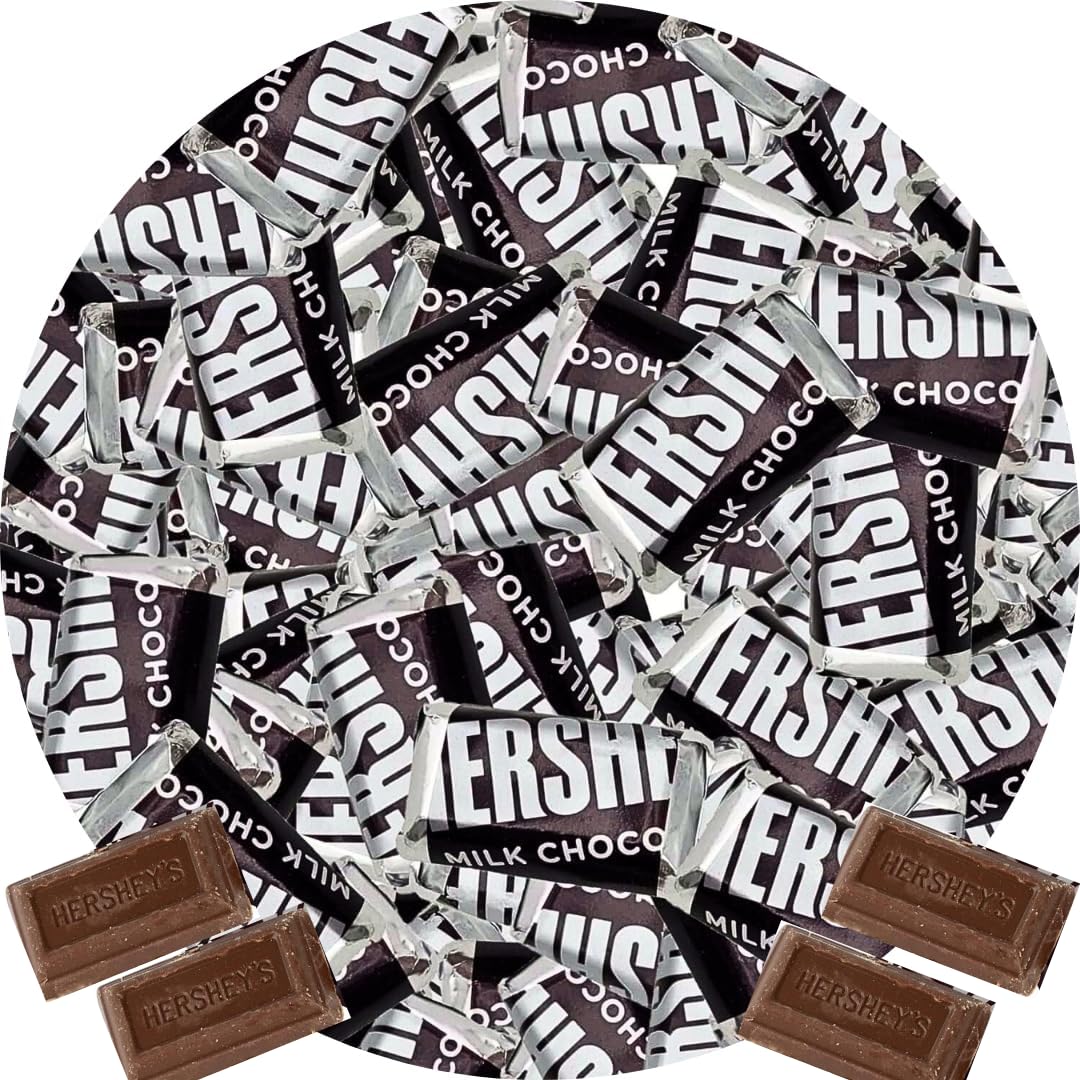 Hershey's Milk Chocolate Candy 2lb Bag - Bulk Individually wrapped Chocolate Bars candy, Bulk chocolates Candy for Easter, Snacking, Pinata, Celebrations, Gifting & More!