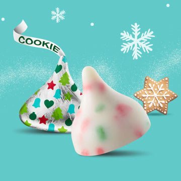 Hershey's Kisses Sugar Cookies Milk Chocolate candy - 2LB (200 pcs)