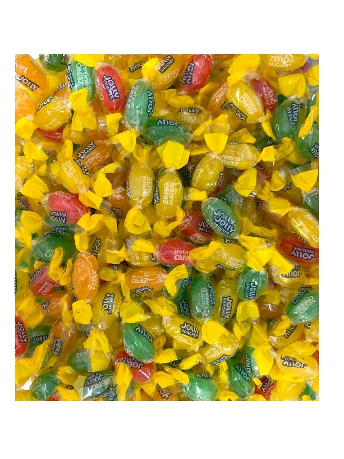 Jolly Rancher Zero Sugar Tropical Fruit Flavored Hard Candy - 1lb Bulk individually wrapped Hard candy - Bulk candies for Birthday Parties, Easter, Halloween & others