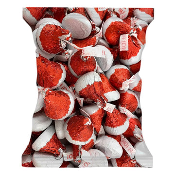 Hershey'ss Santa Hat Kisses Milk Chocolate candy - (2LB 180 pcs)