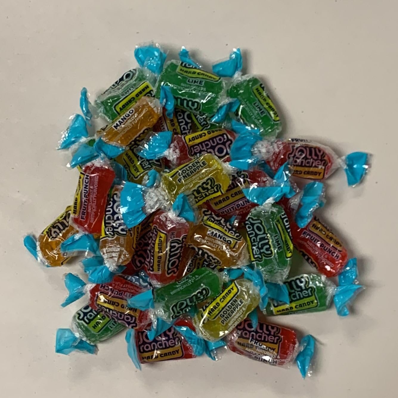 Jolly Rancher Premium Flavored Hard Candy - Individually Wrapped - Bulk Candy Bag - Long-Lasting Fruit Flavor Delight - Resealable Bag (1 Pound, Tropical)