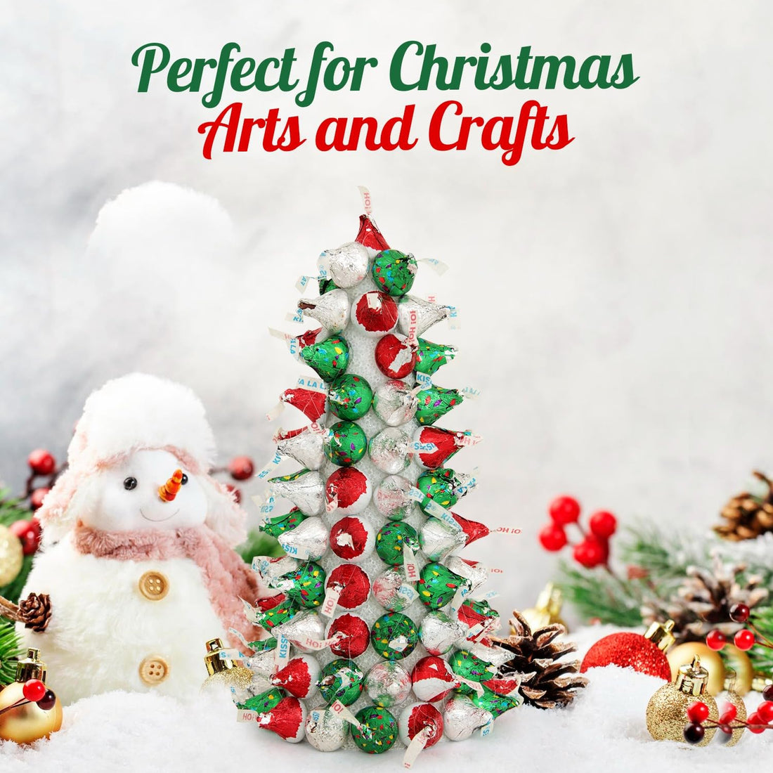 Hershey's Festive Kisses Chocolate candy - 3LB (300 pcs)