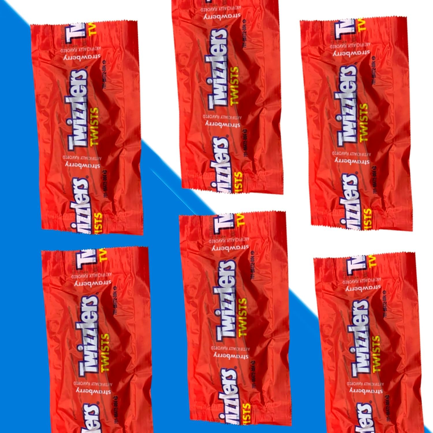 Twizlers Strawberry Flavor Twist Candy - (2lb 70+ Pieces)