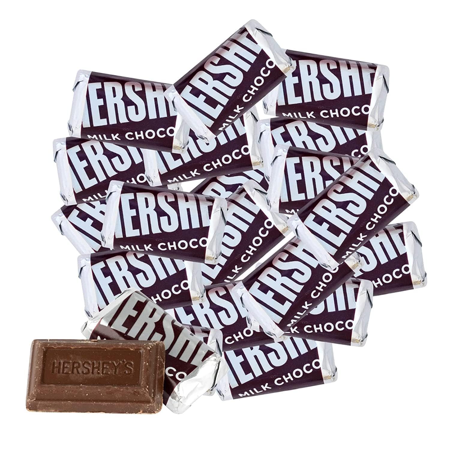 Hershey's Milk Chocolate Candy 2lb Bag - Bulk Individually wrapped Chocolate Bars candy, Bulk chocolates Candy for Easter, Snacking, Pinata, Celebrations, Gifting & More!