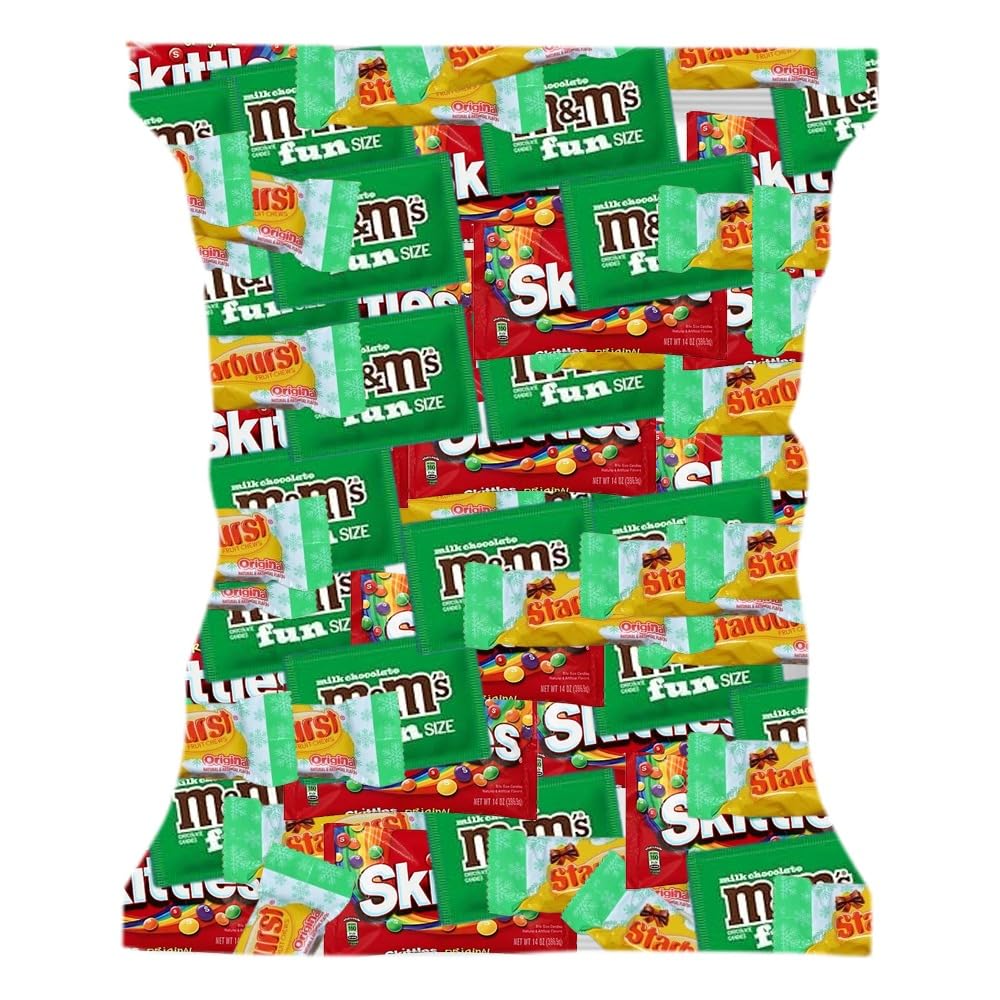 Starburst Skittles & M&Ms Easter Candy Variety Packs - (1lb) Bulk candy - Individually Wrapped candy for Easter, Birthday Parites, Pinata & other.