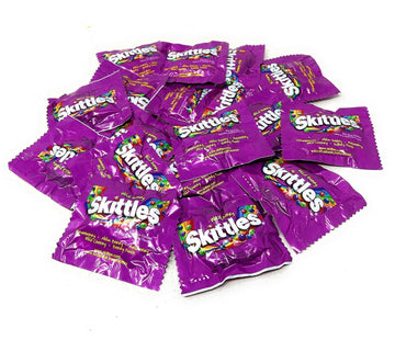 Skittles Candy Assortment 2 LB (65 Pieces)- Wild Berry & Original Flavor Skittles Candy Coated Fruit Chew Bites Individually Wrapped Mini Packs