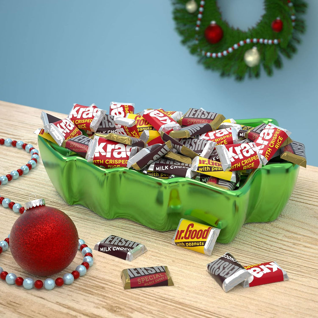 Hershey's Assorted Milk Chocolate Bar Candy -2lb Bulk Hershey's MrGoodbar, Krackel, Dark & Milk Chocolate Bars candy, Bulk Chocolate Candy for Valentine, Easter, Parties, Gifting & More!