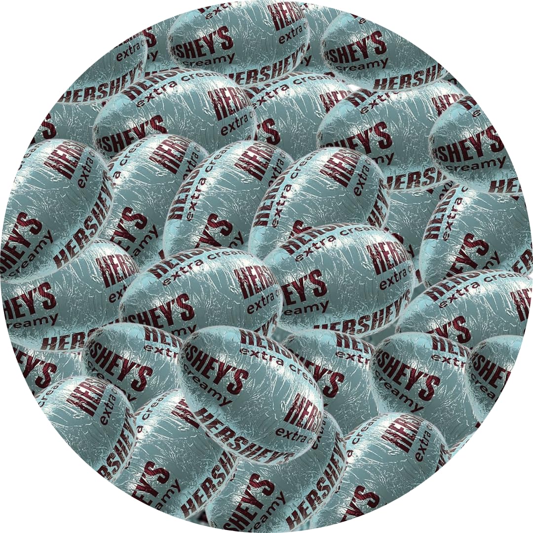 Hershey's Easter Extra Creamy Eggs Chocolate Candy - 1lb Individually wrapped creamy chocolate Eggs Candy - Bulk Easter chocolate candy for Snacking, Pinata, Parties Gifting & More!