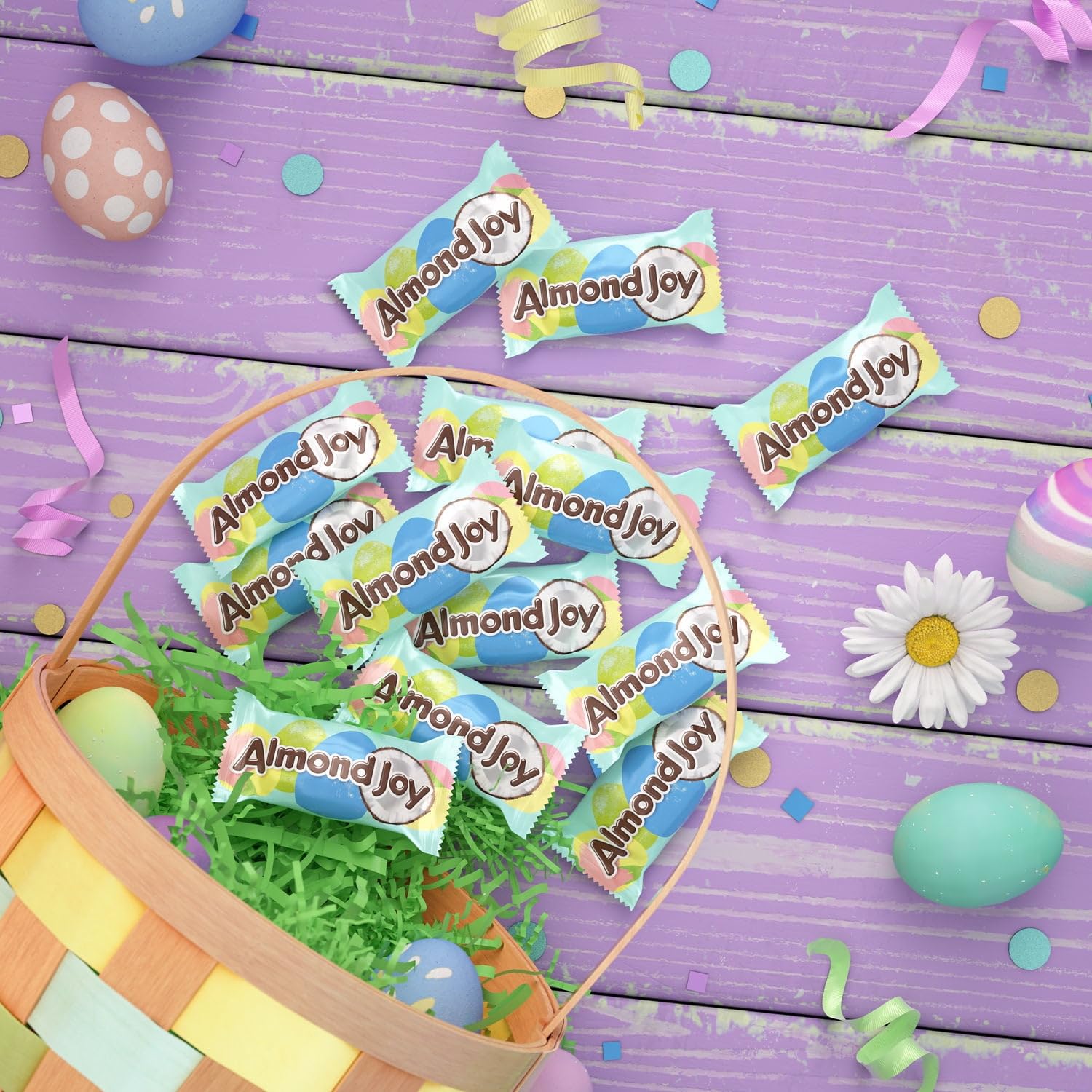 Almonds Joy Coconut and Almond Easter Chocolate candy - (1lb 25 Pieces)