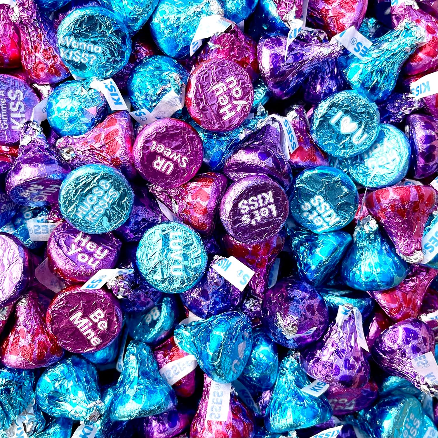 Hershey's Conversation Kisses Valentine Days Bulk Candy - 1lb (100 pcs)
