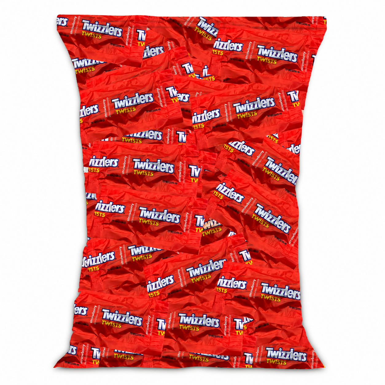 Twizlers Strawberry Flavor Twist Candy - (2lb 70+ Pieces)