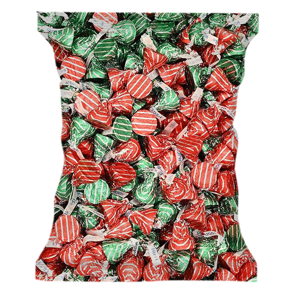 Hershey'ss Cristmas Kisses Milk Chocolate candy - (1LB 90 pcs)