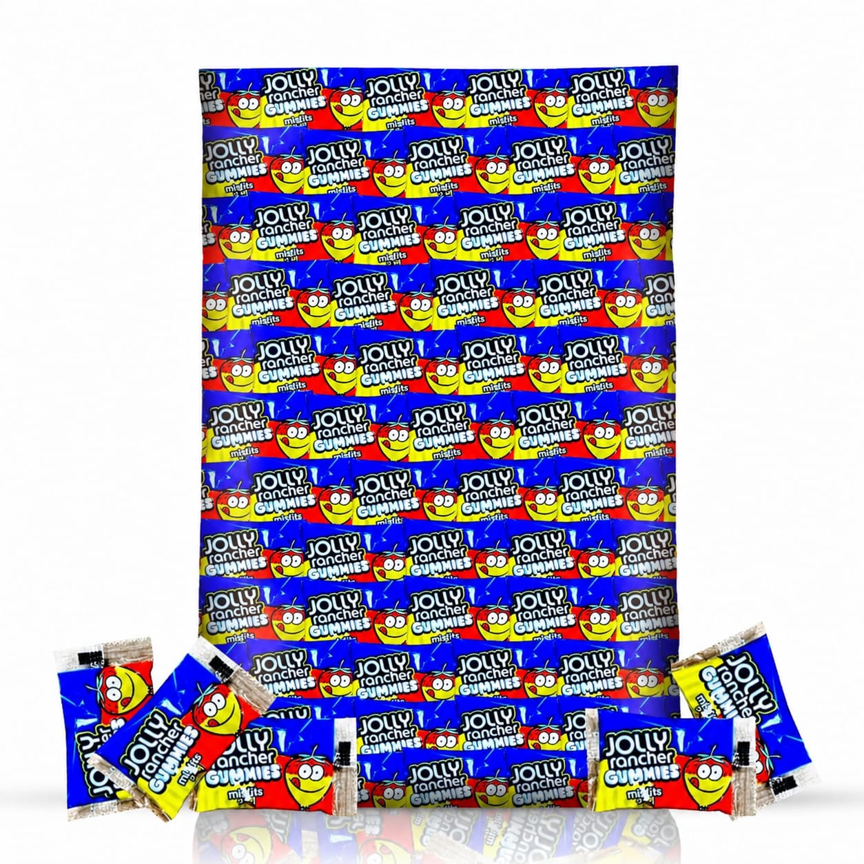 Jolly Rancher Misfits - 2 Flavors in 1 Gummies (120 Pieces) - Snack Size Bag Individually Wrapped 2 Flavor Sour Jolly Rancher Candy Gummy Bears Bulk - 3 pounds