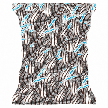 Hershey's Silver Hugs Kisses Chocolate candy - 1LB (100 pcs)